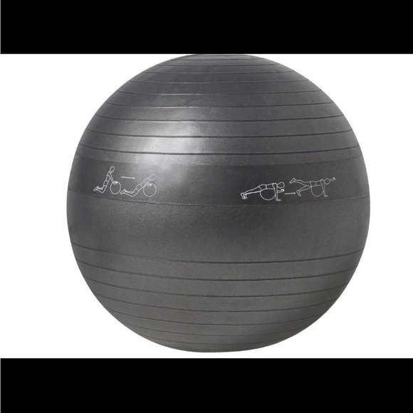 Black Exercise Ball - Picture 2 of 3